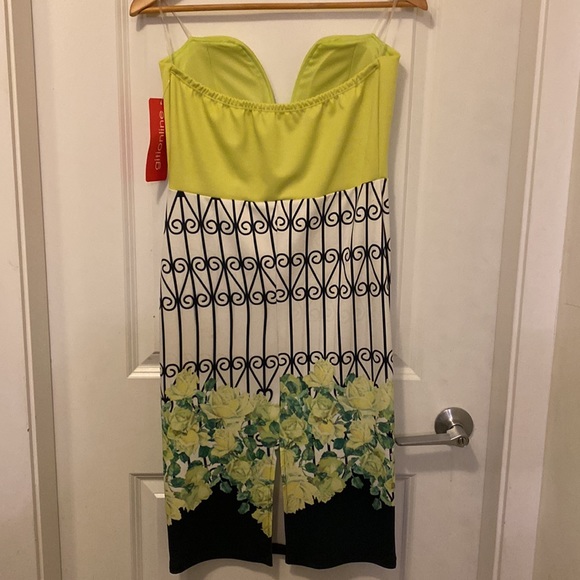 Floral strapless dress - Picture 2 of 3